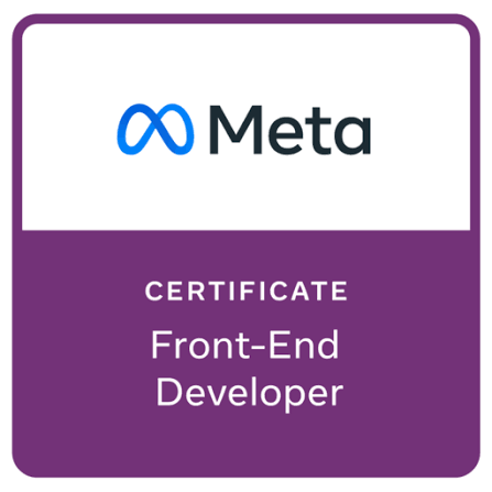 Meta Front-End Developer Certification